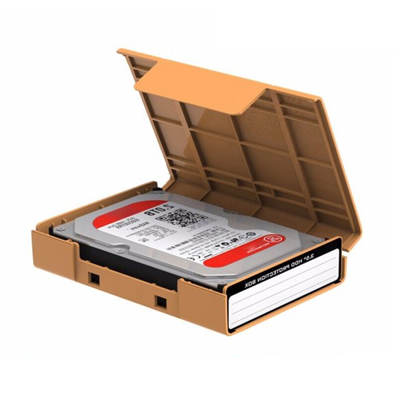 Zeiwohndc 3.5Inch Hard Drive Disk Case Enhances Shock Resistance Dustproof Professional