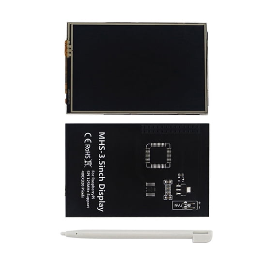 Zeiwohndc 3.5inch LED Screen Resistive Screen Panel Memory for Pi 5 Display