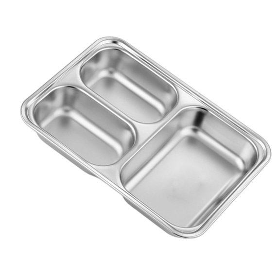 Zeiwohndc 304 Stainless Steel Plate For Homes Kitchen And Outdoor Camping Serving Dish