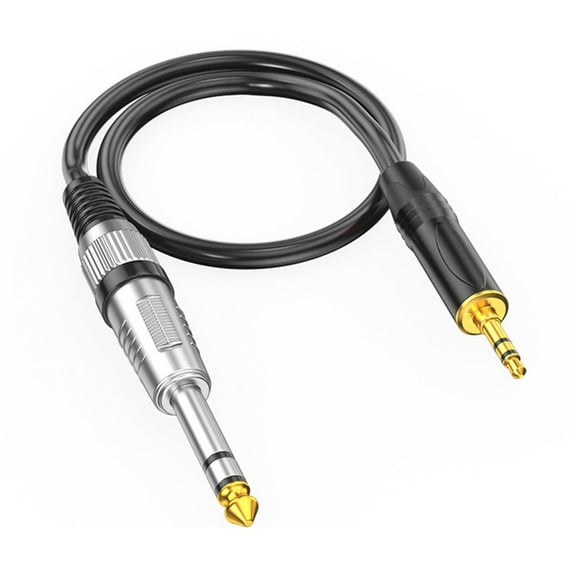 Zeiwohndc 30cm-10m 3.5mm to 6.35mm Stereo Aux Cable Male to Male TRS Cord for Guitars
