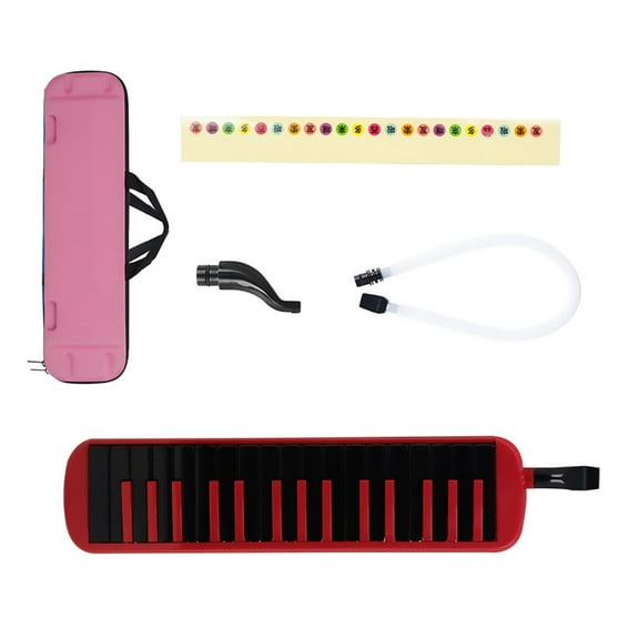Zeiwohndc 32 Keys Melodica Set Air Piano Keyboard Soprano Melodica with Mouthpiece & Tube