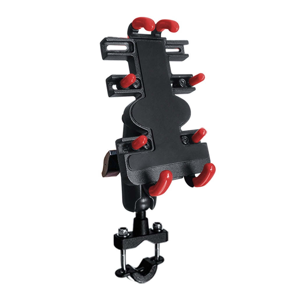 Zeiwohndc 360 Degree Motorcycle Bike Handlebar Phone Mount Holder for Smart Phones