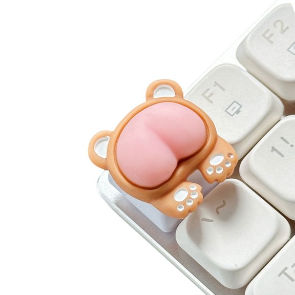 Zeiwohndc 3D ABS Keycap Mechanical Keyboards Pink Piggy Rabbit Cats Bear Butt Customizeds Keycap