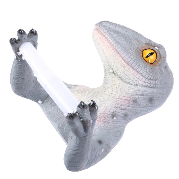 Zeiwohndc 3D Dinosaur Roll Paper Holder Wall-mounted Toilet Paper Rack Tyrannosaurus Decorative Tissue Towels Holder