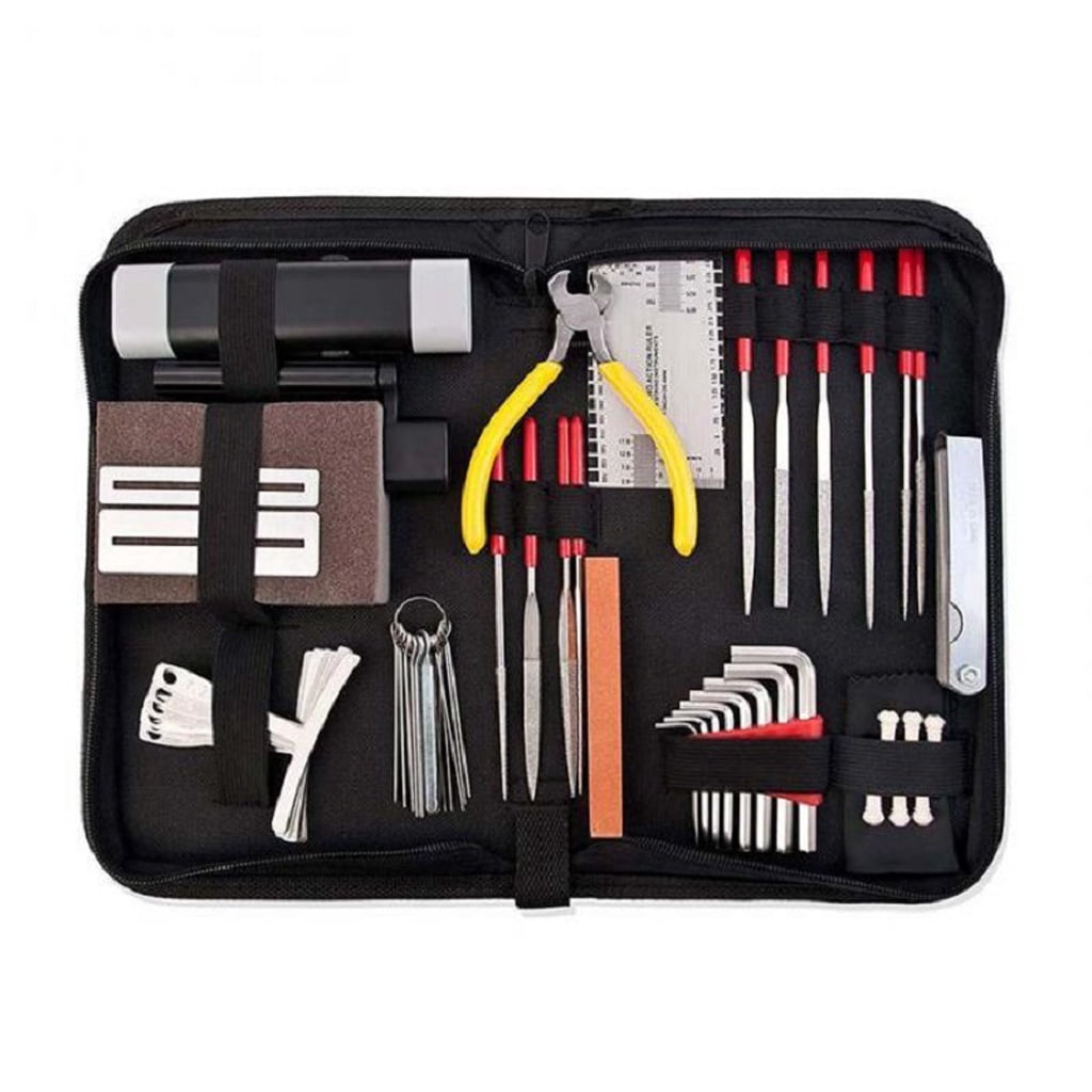 Zeiwohndc 42 Pieces Complete Guitar Repairing Maintenance Tool Kit, Guitar Setup Kit