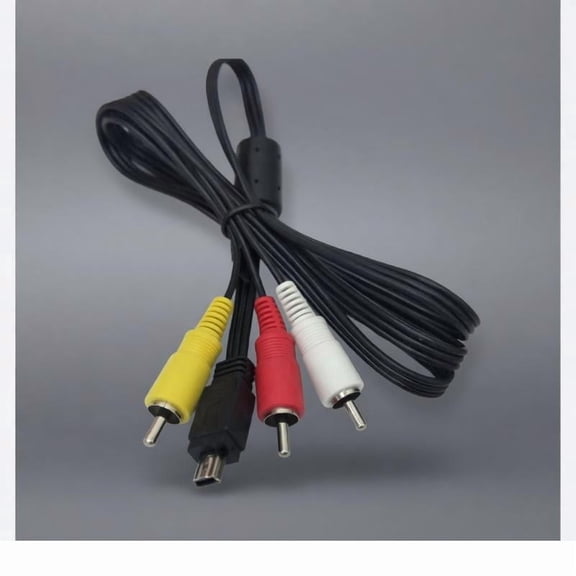 Zeiwohndc 47.24in USB to AV 3RCA Video Cable for DSLR Cameras Television Connection