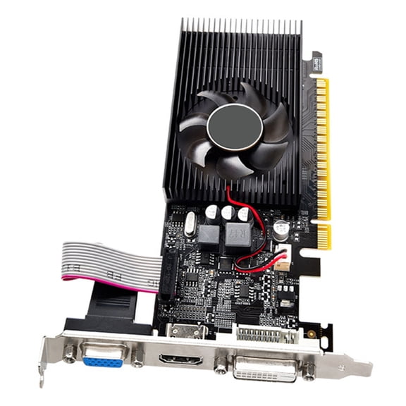 Zeiwohndc 4GB DDR3 GT730 GPU 128 Bit with VGA DVI 2HDMI Port Graphics Card for Home