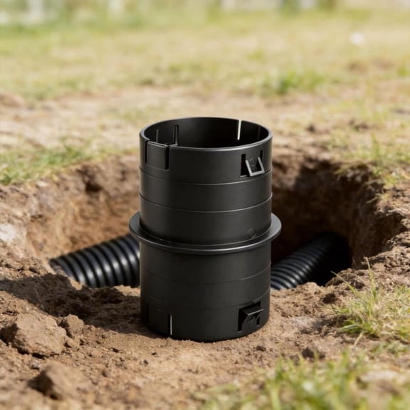 Zeiwohndc 4Inch Pipe Coupling Adapter Connector For Connecting Corrugated And PVC Pipe