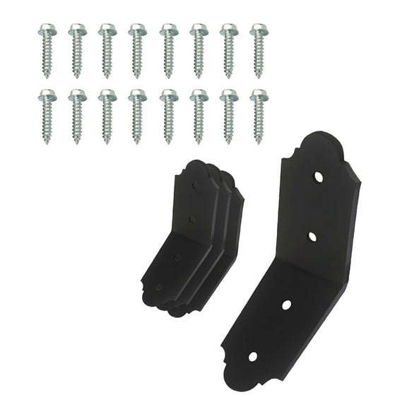 Zeiwohndc 4pcs 135 Degree Inside Corner Mounting Bracket Metal Frame Connector Joint Set