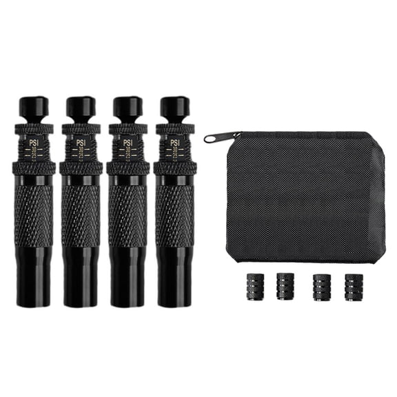 Zeiwohndc 4pcs Tire Pressure Release Valves, Quick Adjustable 0.7-2.1 Bar, with Carry Bag