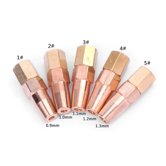 Zeiwohndc 5 Pcs H01-6 Propane Gas Welding Nozzle Oxygen Gas Contact Tips Holder Gas Nozzle