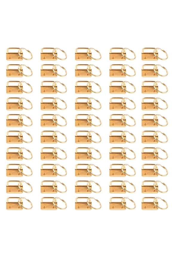 50x Keychain Hardware Set 25mm Keychain Split Ring Key Fob Hardware for Unisex