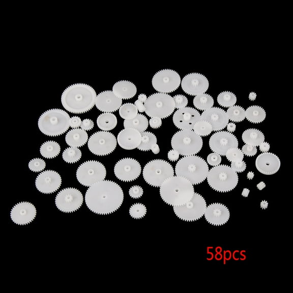 Zeiwohndc 58 styles Plastic Gears Cog Wheels All The Module 0.5 Robot Parts DIY Accessory