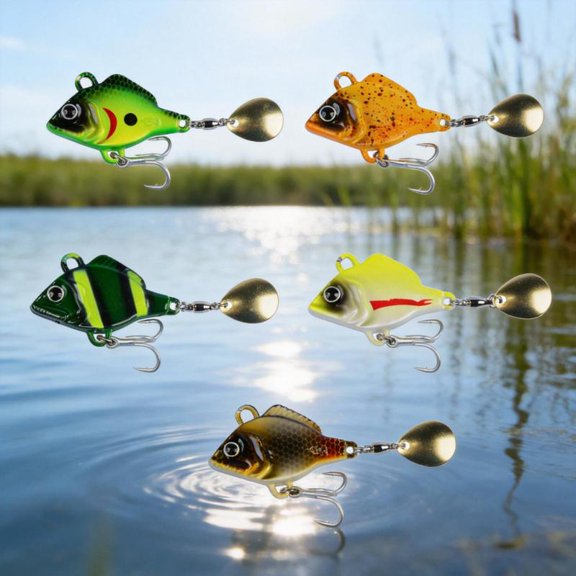 Zeiwohndc 5Pcs Long Casting Fishing Lures With Hook Artificial Hard Baits Enduring