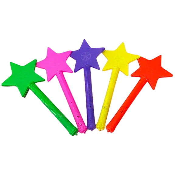 Zeiwohndc 5pcs Led Glow Stick Light Up Sticks For Party Star Glow Wand Star Light up Wand