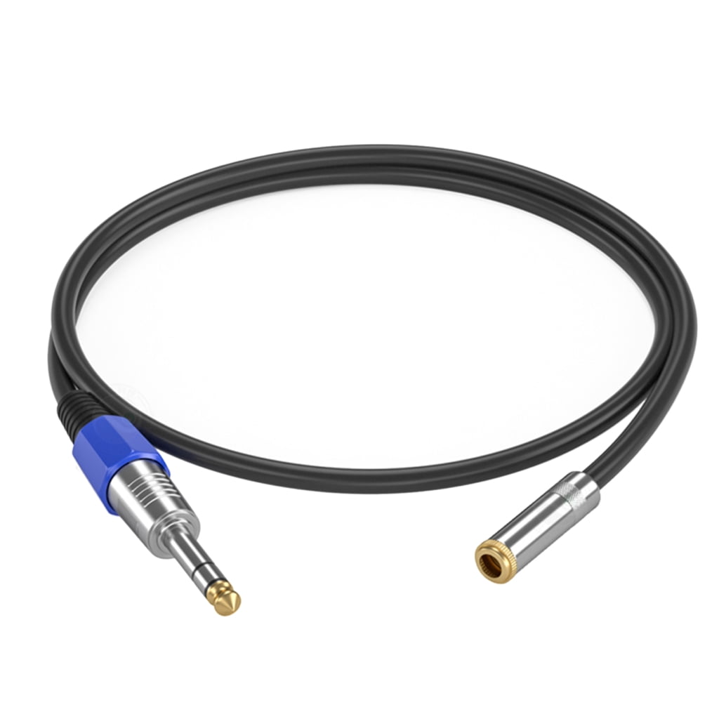 Zeiwohndc 6.35mm 1/4" Male to 3.5mm 1/8" Female TRS Stereo Cable for Amplifier Guitar