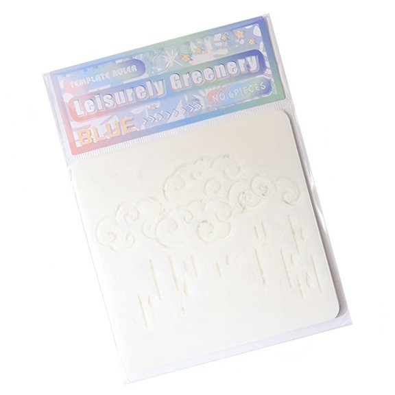 Zeiwohndc 6 Pcs Drawing Templates Stencils Cloud Stencils Leaves Painting Stencils