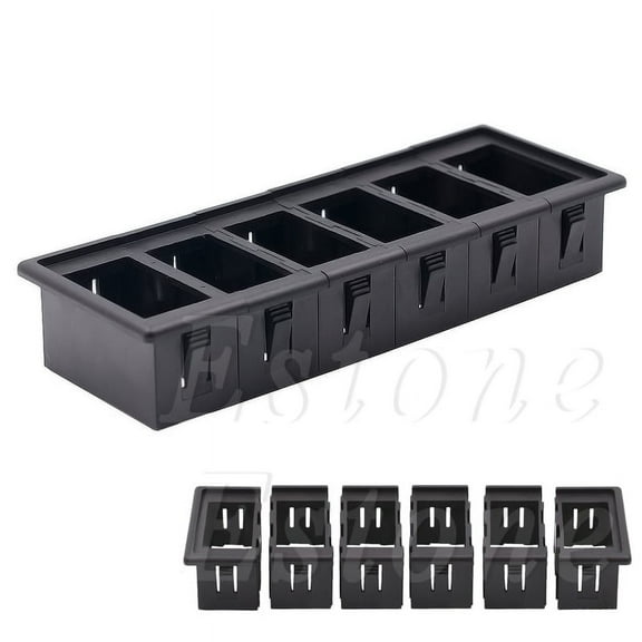 Zeiwohndc 6 Rocker Switch Clip Panel Assembly Patrol Holder Housing For ARB Carling Style