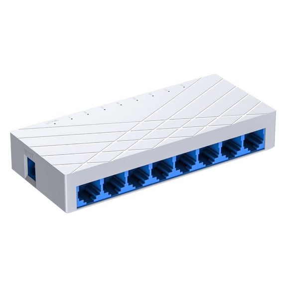Zeiwohndc 8 Port Ethernet Switcher 10/100/1000Mbps Gigabit Networking Switcher Adapter