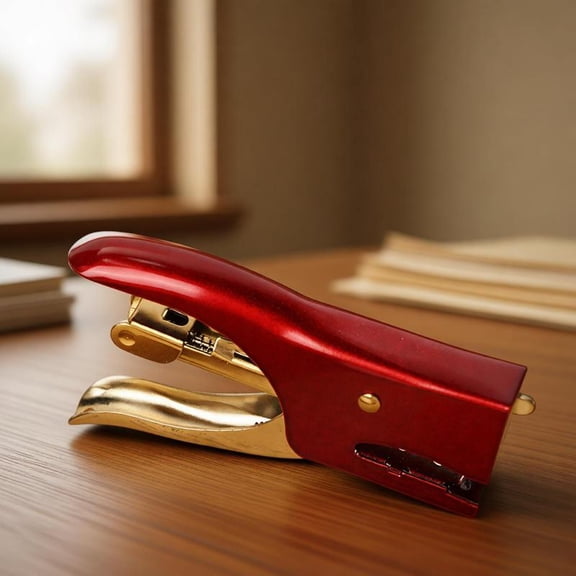 Zeiwohndc 8 Sheets Capacity Labor-Saving Stapler Portable Stapling Machine for Offices