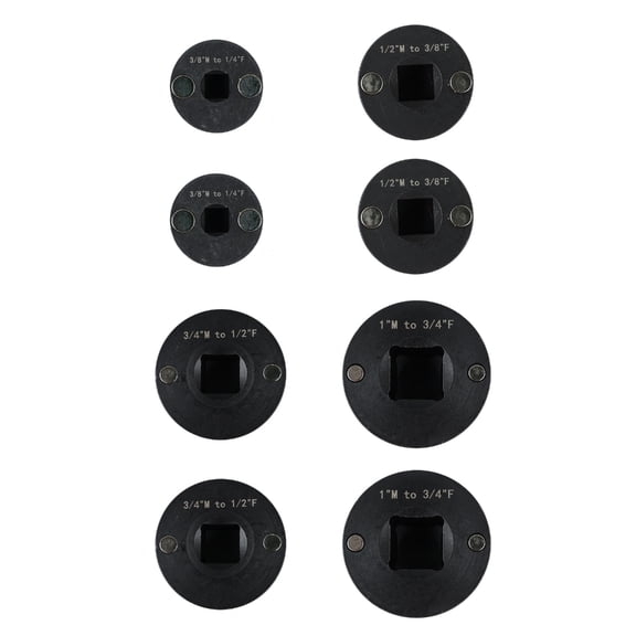 Zeiwohndc 8pc Low Profile Impact Adapter Kit Socket Reducers Chrome Molybdenum Steel For Power Tool