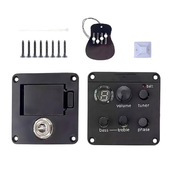 Zeiwohndc Acoustic Guitar Pickup with Tuner Guitar Pickup ISYS+EQ Preamp Systems