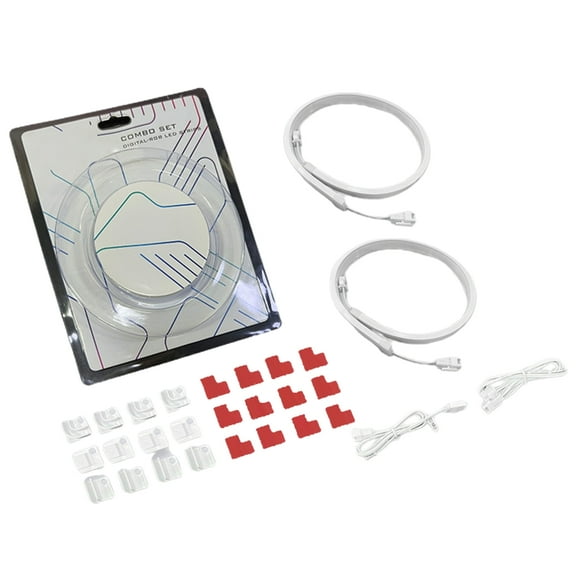 Zeiwohndc Addressable RGB PC LED Strip ARGB Strip Set for 5V 3-pin Motherboard 550mm