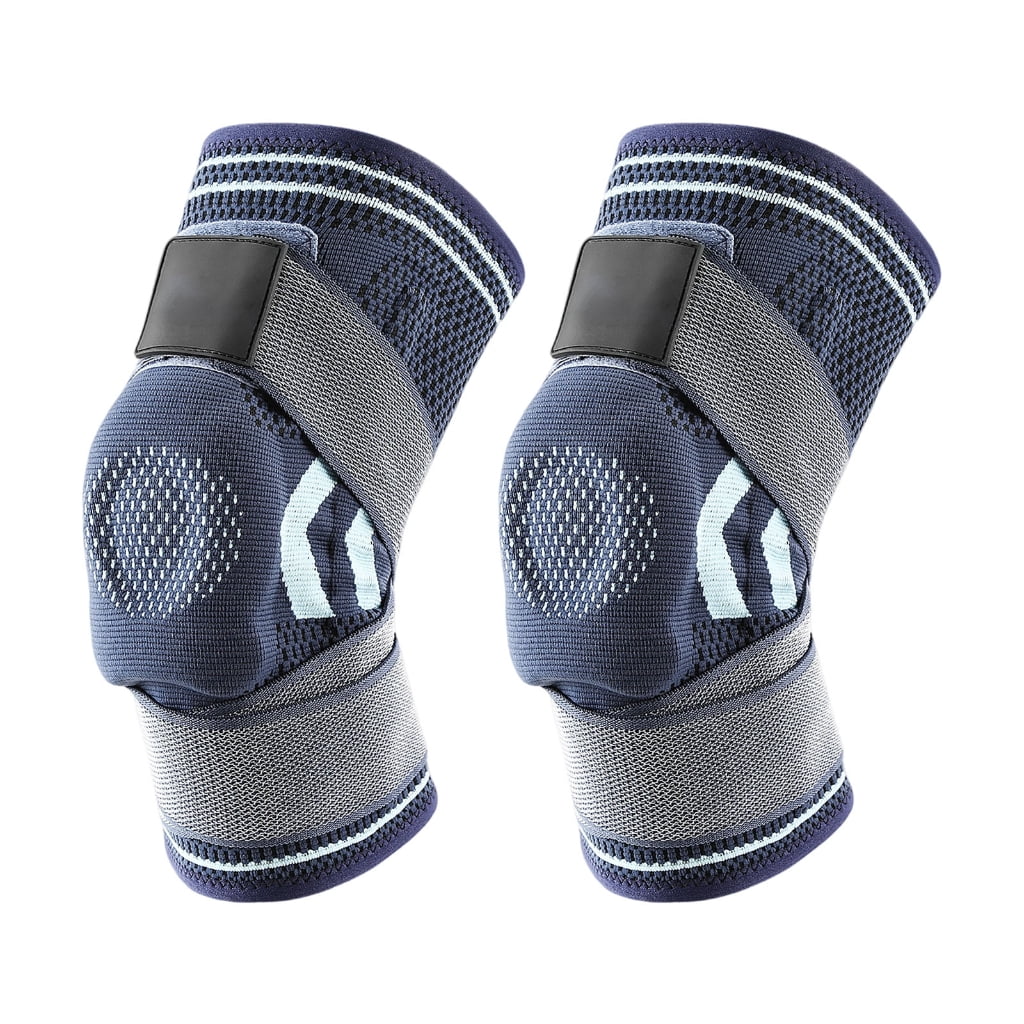 Zeiwohndc Adjustable Patella Knee Support Brace with Spring Stabilizers for Men Women