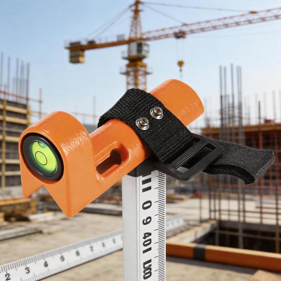 Zeiwohndc Adjustable Survey Rod Level for Building Surveying Aluminum 90 Degree Level