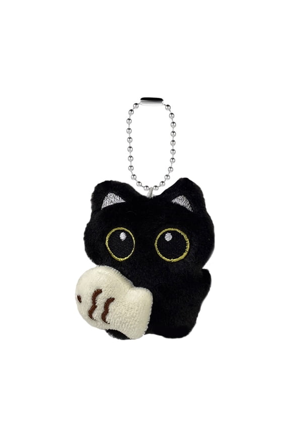 Adorable Black Cats Keychain Ghostly Wing Design Bag Accessory For Women Girls Gifts