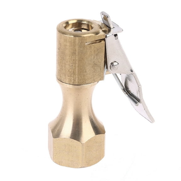 Zeiwohndc Air Chuck 1/4 inch Open Flow Straight Lock On Tire Chuck for Inflator Compressor