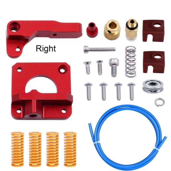 Zeiwohndc Aluminum 3D Printer Ender 3 CR-10 Extruder + Spring + Tube For 1.75 Filament
