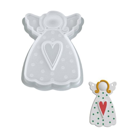 Zeiwohndc Angel Wing Girl Pendant Silicone Mold For DIY Jewelry Crafting And Resin Casting