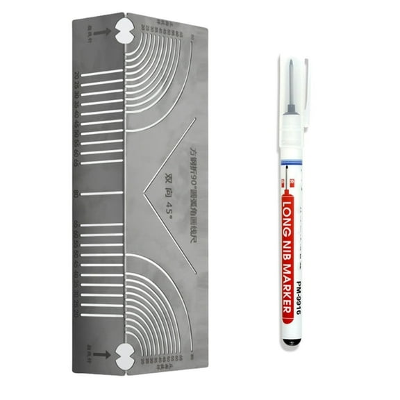 Zeiwohndc Angles Measuring Tool Angles & Arcs Marking Tool Accurate Woodworking Tool