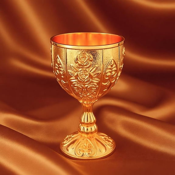 Zeiwohndc Antique Finish Metal Wine Glass Drinking Cup Suitable For Various Beverages