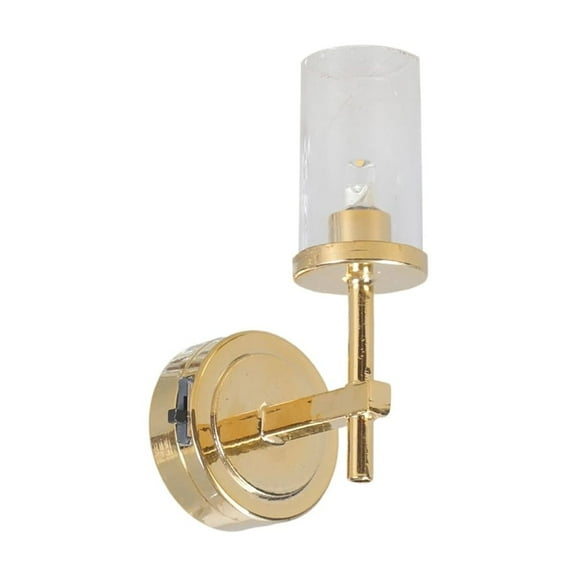 Zeiwohndc Antique Sconce Dollhouses LED Wall Lamp Diorama Collectible Displays