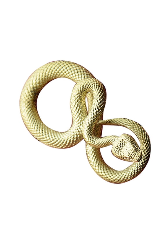 Artisanal Bronze Snake Key Owner Cultural Symbol Permanent Metal Keychain