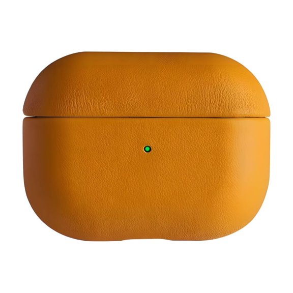 Zeiwohndc Artisanal True Leather Case For Radio Earphones Hard Wearing Plan