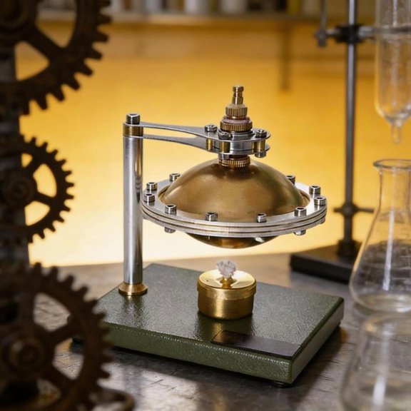 Zeiwohndc Assembly Metal Steam Engine Flying Saucer Model For Classroom Demonstration