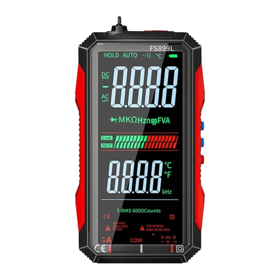 Zeiwohndc Auto Ranging Digital Multimeter Color Display NCV