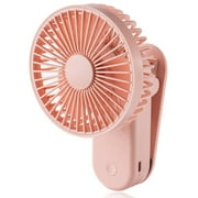 Zeiwohndc Baby Stroller Cooling Fans Magnetic Clip USB Fan 90°Rotation Mini Desk Fan