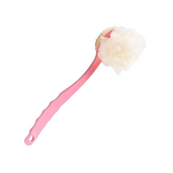 Zeiwohndc Bath Scrubber With 35cm Handle Back Brush For Easy Back And Shoulder Cleaning