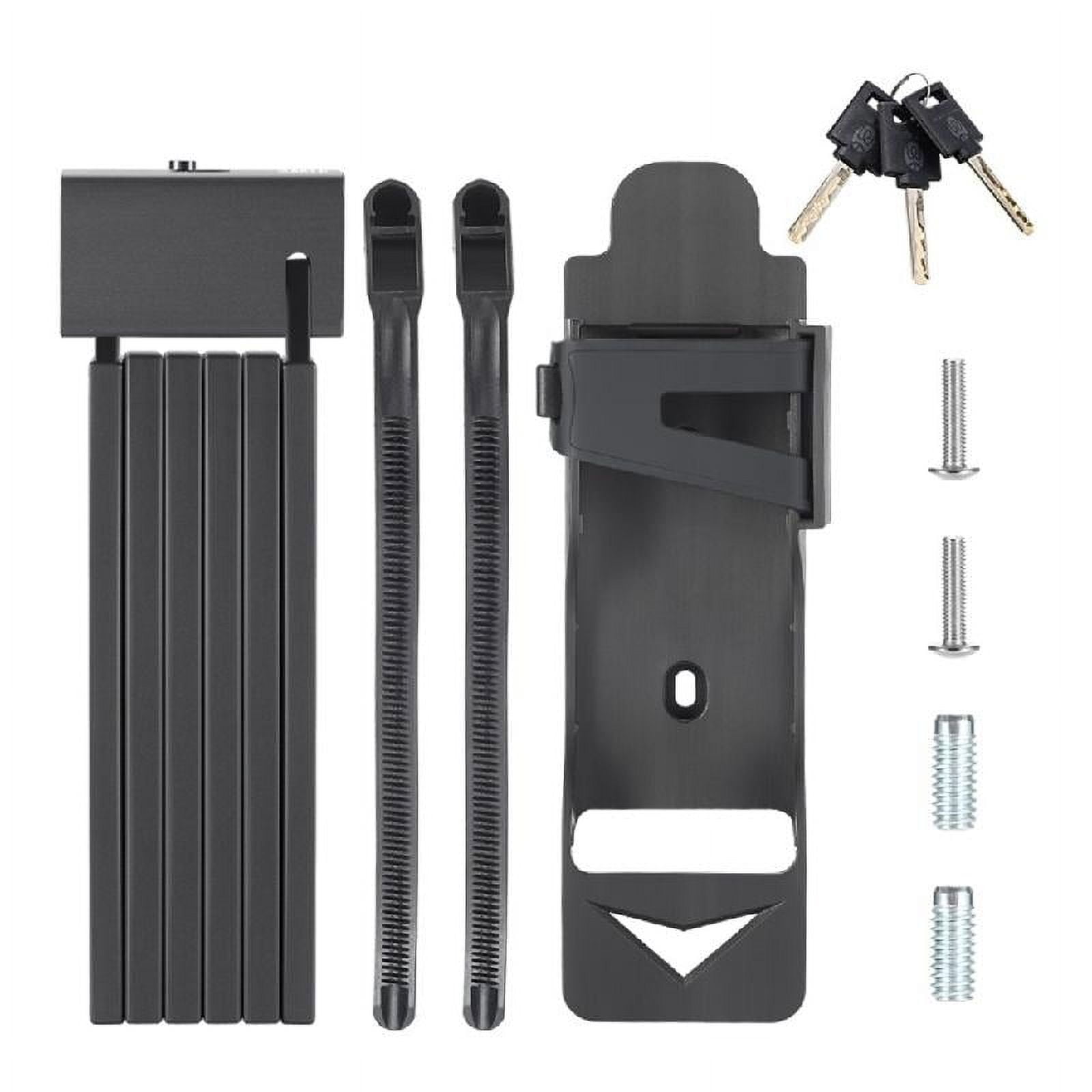 Zeiwohndc Bicycles Scooter Motorcycle Folding Lock with Key AntiTheft Cycling Lock