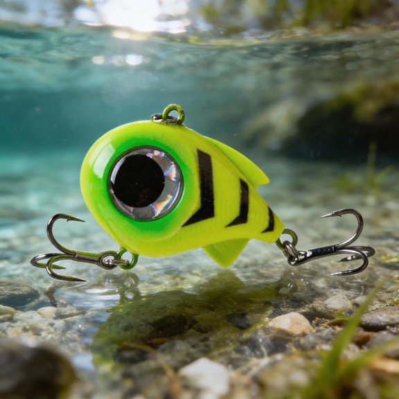 Zeiwohndc Big Eyes Fishing Lure Artificial Hard Baits With Noise Making Steel Balls