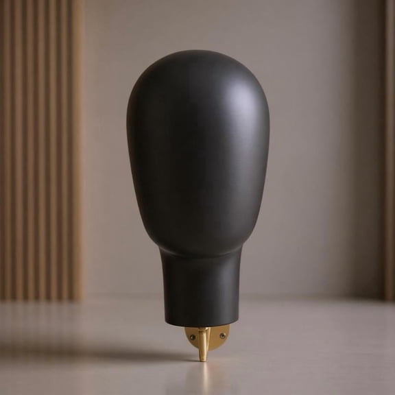 Zeiwohndc Black Painted Head Mannequin Wall Mount Display Stand For Wig Cap Storage