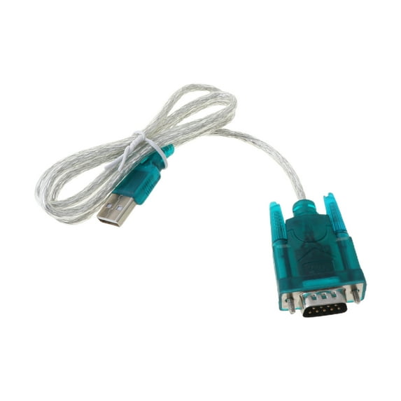 Zeiwohndc Black USB To RS232 RS-232(DB9) Serial Cable Standard Adapter Converter For PC