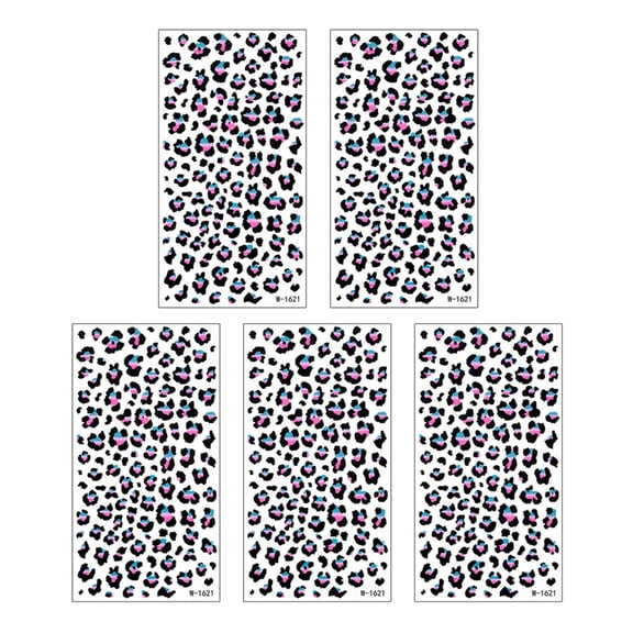 Zeiwohndc Bold Party Makeup Stickers Animal Print Face Decals Waterproof Art Paper