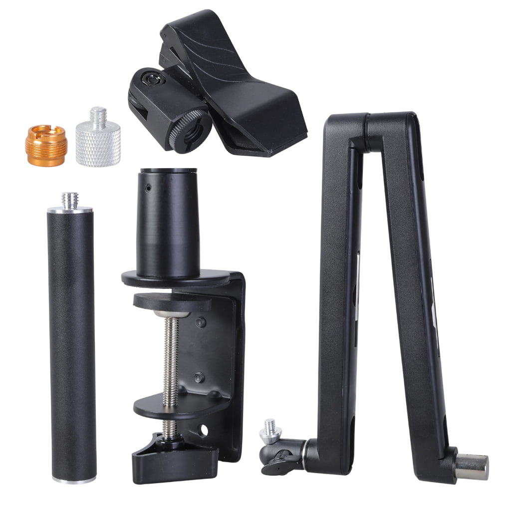Zeiwohndc Boom Mic Arm Rotatable Adjustable Foldable Desk Microphone Arm Stand Aluminum