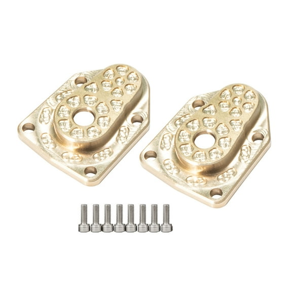 Zeiwohndc Brass Mount Portal Axle Steering Knuckles Housing Counter Weights for 1/18-RC