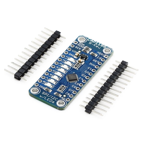 Zeiwohndc CAP1188 8 Key Capacitive Touch Sensory Module SPI I2C LED 8 Button Key 3V-5V
